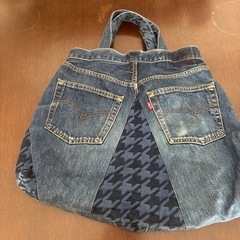 デニムリメイクバッグの画像