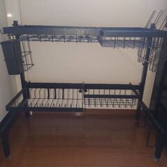 水切りラック　シンク上　調整可能の画像