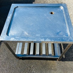 ⭐️業務用⭐️75サイズ　ステンレス作業台　排水穴有り　中栄工業の画像