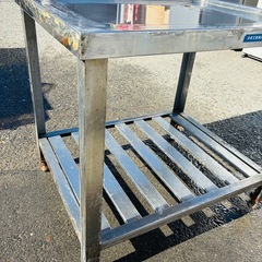 ⭐️業務用⭐️75サイズ　ステンレス作業台　排水穴有り　中栄工業の画像