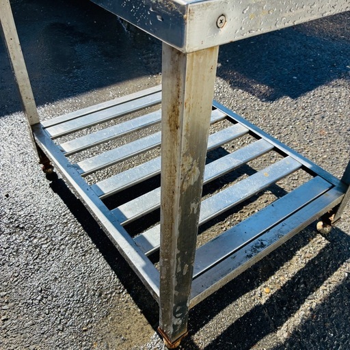 ⭐️業務用⭐️75サイズ　ステンレス作業台　排水穴有り　中栄工業