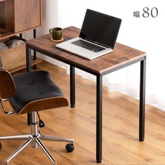 【美品】木目調デスク 幅80cm×奥行50cmの画像