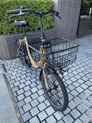 値引き済み: 電動アシスト自転車　Panasonic 20インチ　イエローベージュ