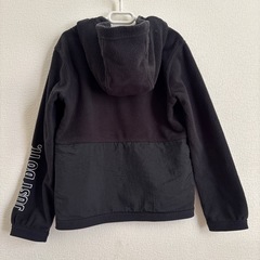 NIKEナイキフリースパーカー120.130黒防寒の画像
