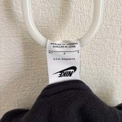 NIKEナイキフリースパーカー120.130黒防寒の画像