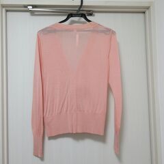 ビームス　BEAMS　ピンク　カーディガン　リヨセル１００％　レディースの画像