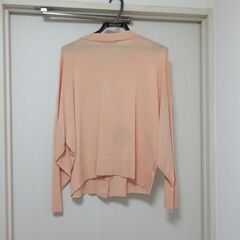 HÉLIOPÔLE（エリオポール）ピンク　カーディガン　　レーヨン５６％　レディースの画像