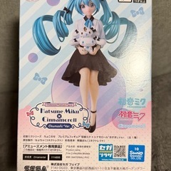 【未開封】初音ミク×シナモロール ちょこのせ プレミアムフィギュア おすましVer.の画像