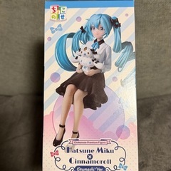【未開封】初音ミク×シナモロール ちょこのせ プレミアムフィギュア おすましVer.の画像