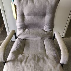 ジャングル×2和泉大型良品館　リクライニングチェア　グレー　オフィス　リビング　リラックス【R239】の画像