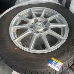 195/65r15 91Qスタッドレスタイヤヨコハマ47週22年製とアルミホイール4本の画像