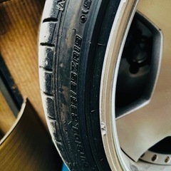 WORK 19インチホイールセット ‼️PCD114‼️タイヤ溝ありの画像