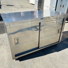 ⭐️業務用⭐️120サイズ　ステンレス作業台　キャビネット　中栄工業の画像