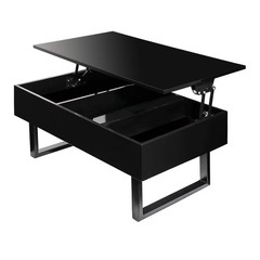 昇降式テーブル黒の画像