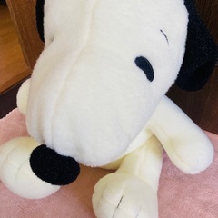 新品タグ付き スヌーピー BIGぬいぐるみ ふわもこの画像
