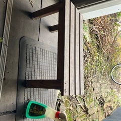 すのこ？　手作り　木製　足台　簡易脚立　ベンチの画像