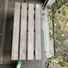 すのこ？　手作り　木製　足台　簡易脚立　ベンチの画像