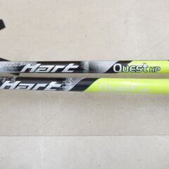 札幌市 清田区 未使用品 Hart ハート Quest HP ポール ストック 110㎝ ブラック×ネオンイエローの画像