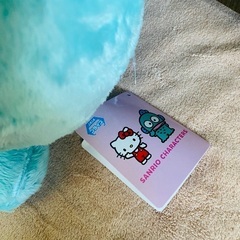 (受け渡し予定者とお話中、☆)新品タグ付 リボンおすわりドール ハンギョドンの画像