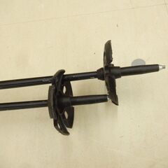 札幌市 清田区 LEKI レキ 伸縮式アルミポール ストック NEOLITE VARIO グレー×ネオンイエロー 95㎝-125㎝の画像