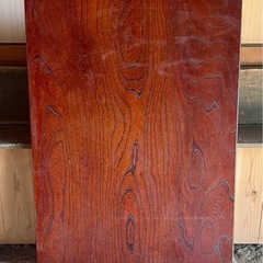 天然素材　折り畳みテーブルの画像