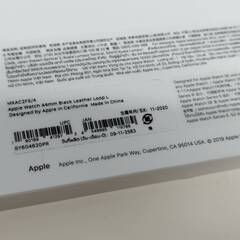【純正】Apple Watch 44mm ブラックレザーループ〈MXAC2FE/A〉の画像