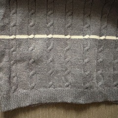 ニットワンピース　グレーの画像