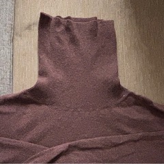 ニットワンピース　ブラウンの画像