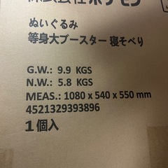 等身大ブースター　ぬいぐるみ(ポケモン)　の画像