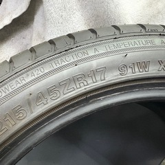 中古タイヤ1本のみ　215/45R17 91Wの画像