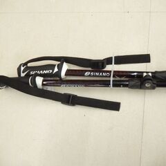 札幌市 清田区 SINANO シナノ 伸縮式アルミポール フリーX AL ブラック 100㎝-123㎝の画像