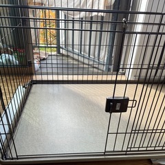 ペット用ケージ　ブラウン  W118×D73×H65cmの画像