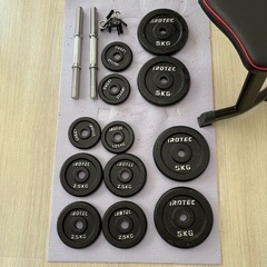 筋トレ器具　ベンチ　ダンベル　の画像