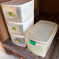 収納ケース　衣装ケースセットの画像