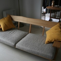 ニトリ　3人掛けソファの画像