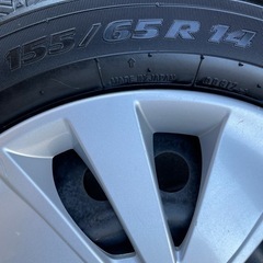 軽自動車スタッドレス2023年製造155ー65ー14インチ9部山の画像