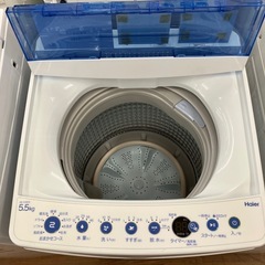 Haier 全自動洗濯　5.5kg 2020年製JW-C55FK 【トレファク　川越店】の画像