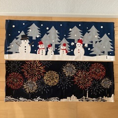 手ぬぐいと額縁の画像