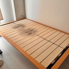 無印良品　セミダブルベッドフレーム　の画像