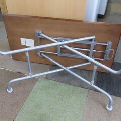 昇降テーブル リフトテーブル 幅110×奥行55cm 高さ10～70cm ニトリ ダークブラウン 札幌 北20条店の画像