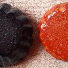 🎃カボチャの文鎮 2個セット 鉄製 昭和レトロ 書道用品の画像