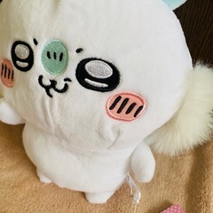 (受け渡し予定者とお話中♫)未使用タグ付 ちいかわボイス付きぬいぐるみ モモンガの画像