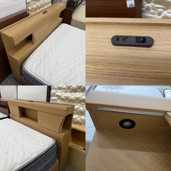 【愛品館 江戸川店 】 引き出し付き セミダブルベッド NITORI（ニトリ）の画像