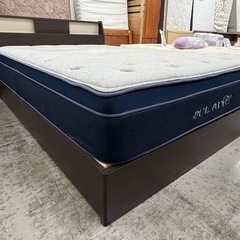 【愛品館 江戸川店 】 引き出し付き ダブルベッド NITORI（ニトリ）の画像