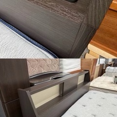 【愛品館 江戸川店 】 引き出し付き ダブルベッド NITORI（ニトリ）の画像