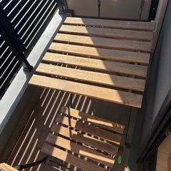 【セット商品】IKEA イケア TARNO テルノー 折りたたみ式テーブル&チェア2脚 屋外用 アカシア材 ブラウンステイン の画像