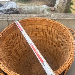 🍎2つで1000円‼️編みカゴ(鉢カバーなどに)の画像