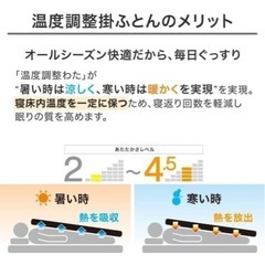 【ニトリ】そのまま使える温度調整掛け布団 セミダブルの画像