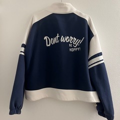 トラックジェケット　フルジップジャケット ネイビー ジャージ 古着の画像