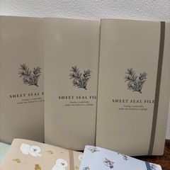 ★新品未使用！シールファイルとリングファイル8点セット★の画像